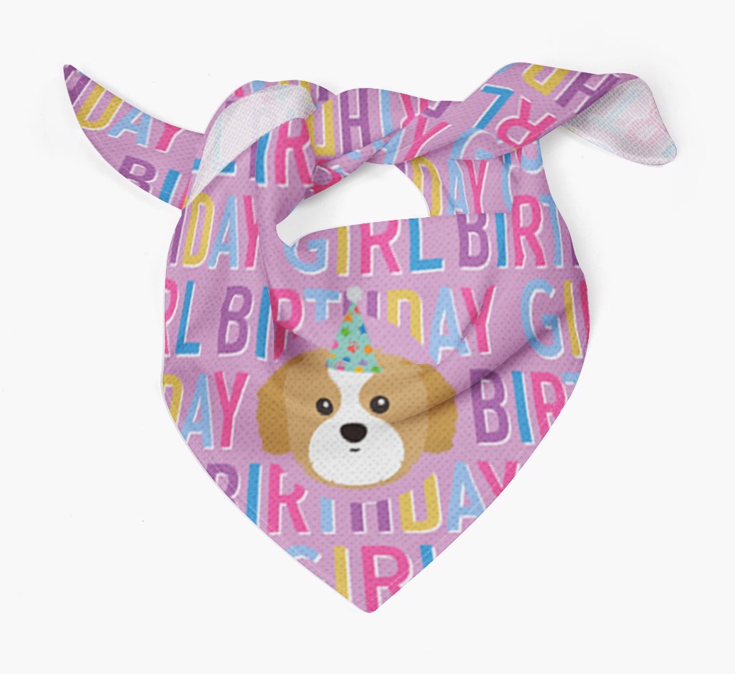 Birthday Girl: Personalised {breedFullName} Bandana