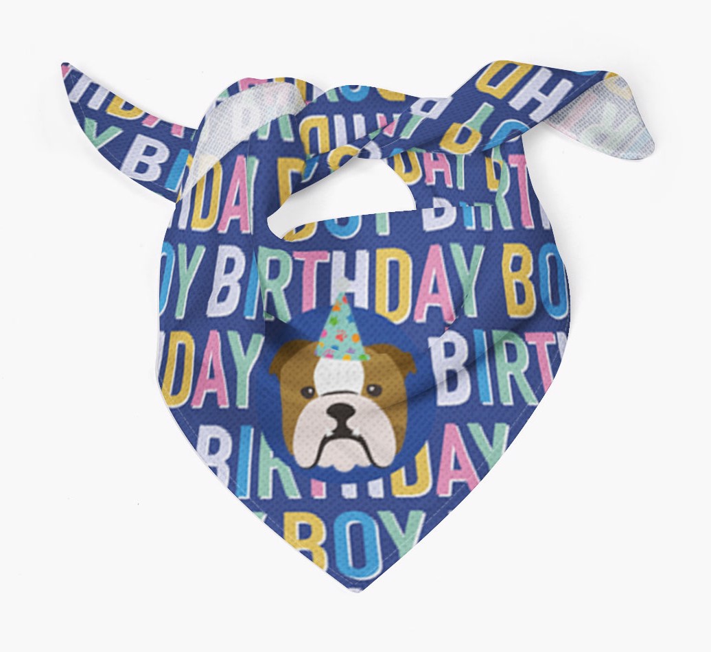 Birthday Boy: Personalised {breedFullName} Bandana