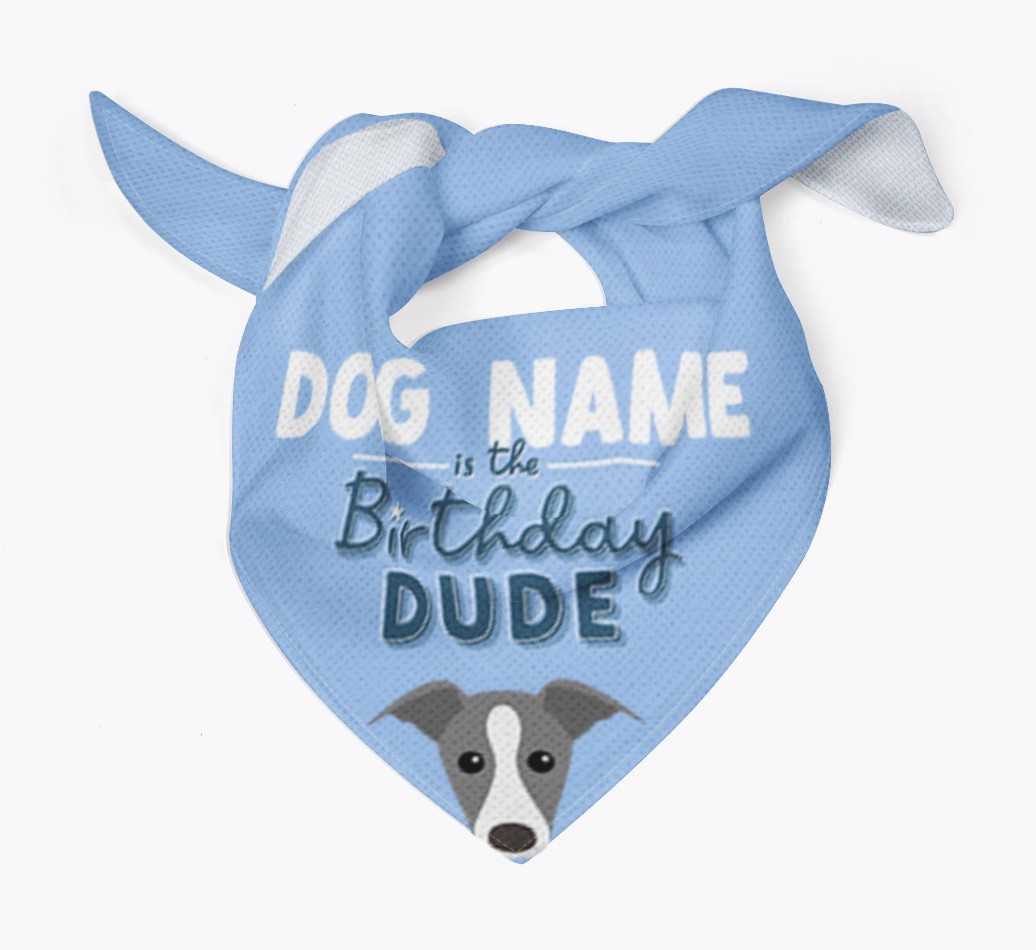 Birthday Dude: Personalized {breedFullName} Bandana