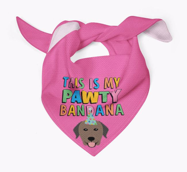 This Is My Pawty Bandana: Personalized {breedFullName} Bandana