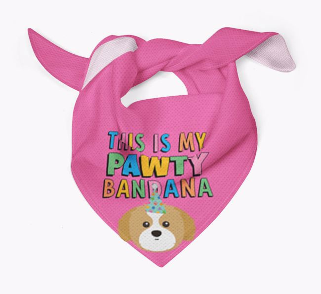 This Is My Pawty Bandana: Personalised {breedFullName} Bandana