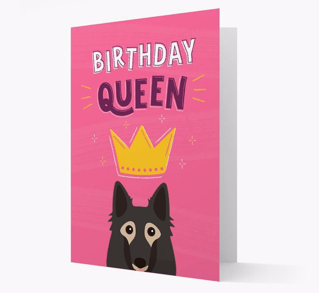 Birthday Queen: Personalised {breedFullName} Card