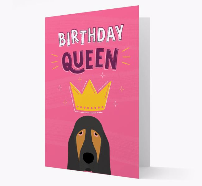 Birthday Queen: Personalised {breedFullName} Card