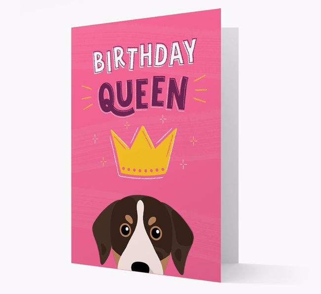 Birthday Queen: Personalised {breedFullName} Card