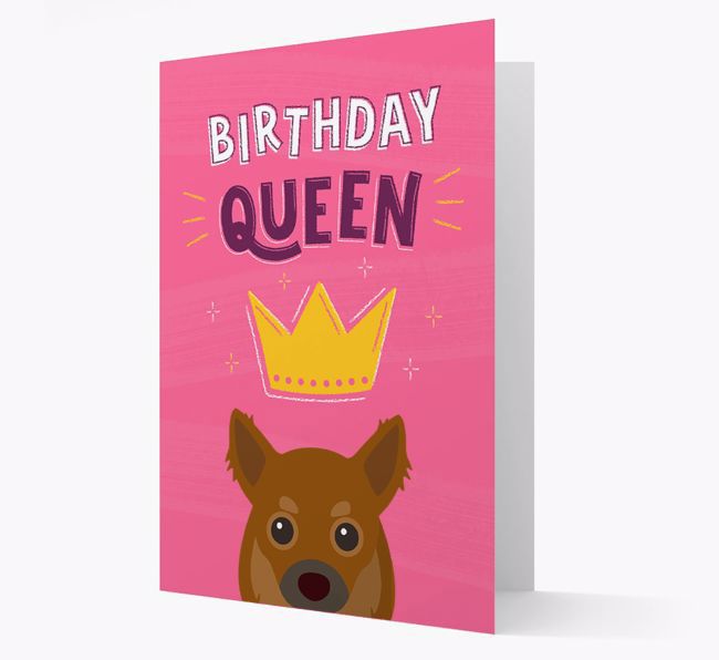 Birthday Queen: Personalized {breedFullName} Card