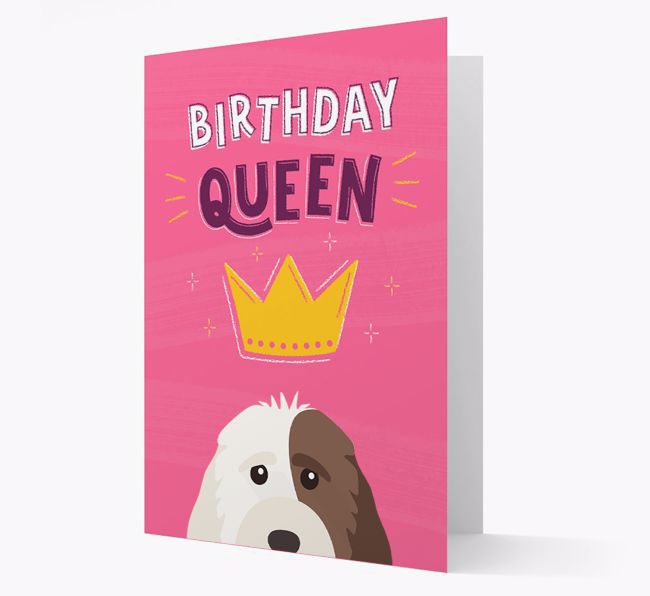 Birthday Queen: Personalised {breedFullName} Card