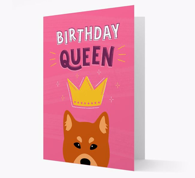 Birthday Queen: Personalized {breedFullName} Card