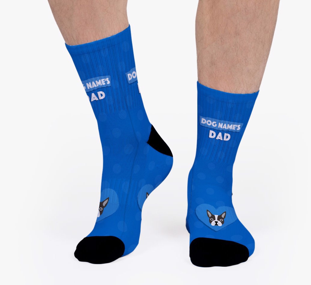 Dad's: Personalized {breedFullName} Socks - man's socks