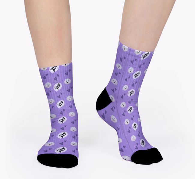 I Woof You: Personalized {breedFullName} Socks