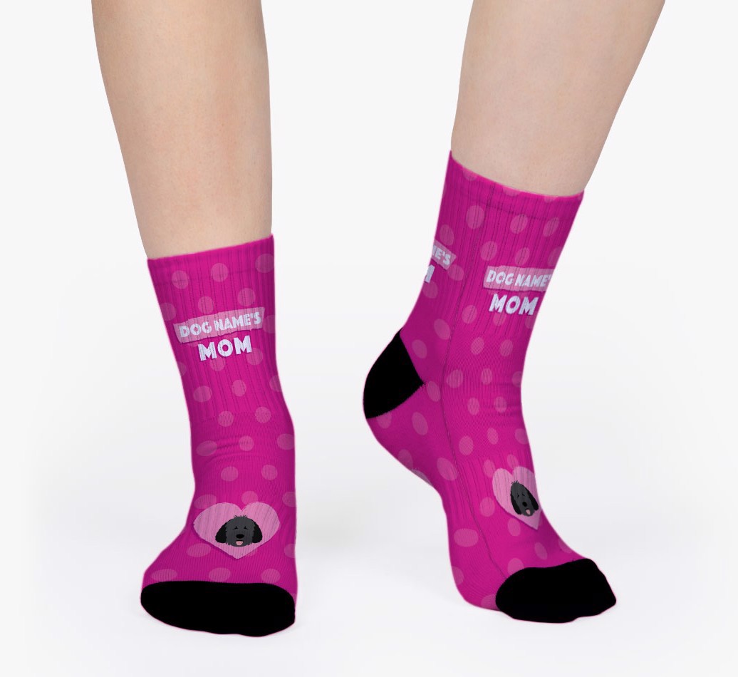 Mom's: Personalized {breedFullName} Socks - woman's socks