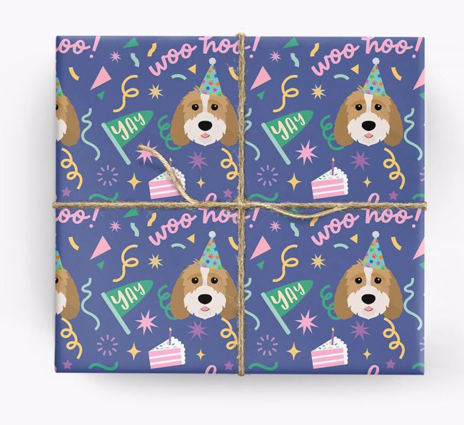 Woo Hoo!: Personalized {breedFullName} Wrapping Paper