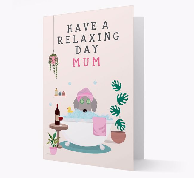 Relaxing Day: Personalised Card with {breedFullName} Icon