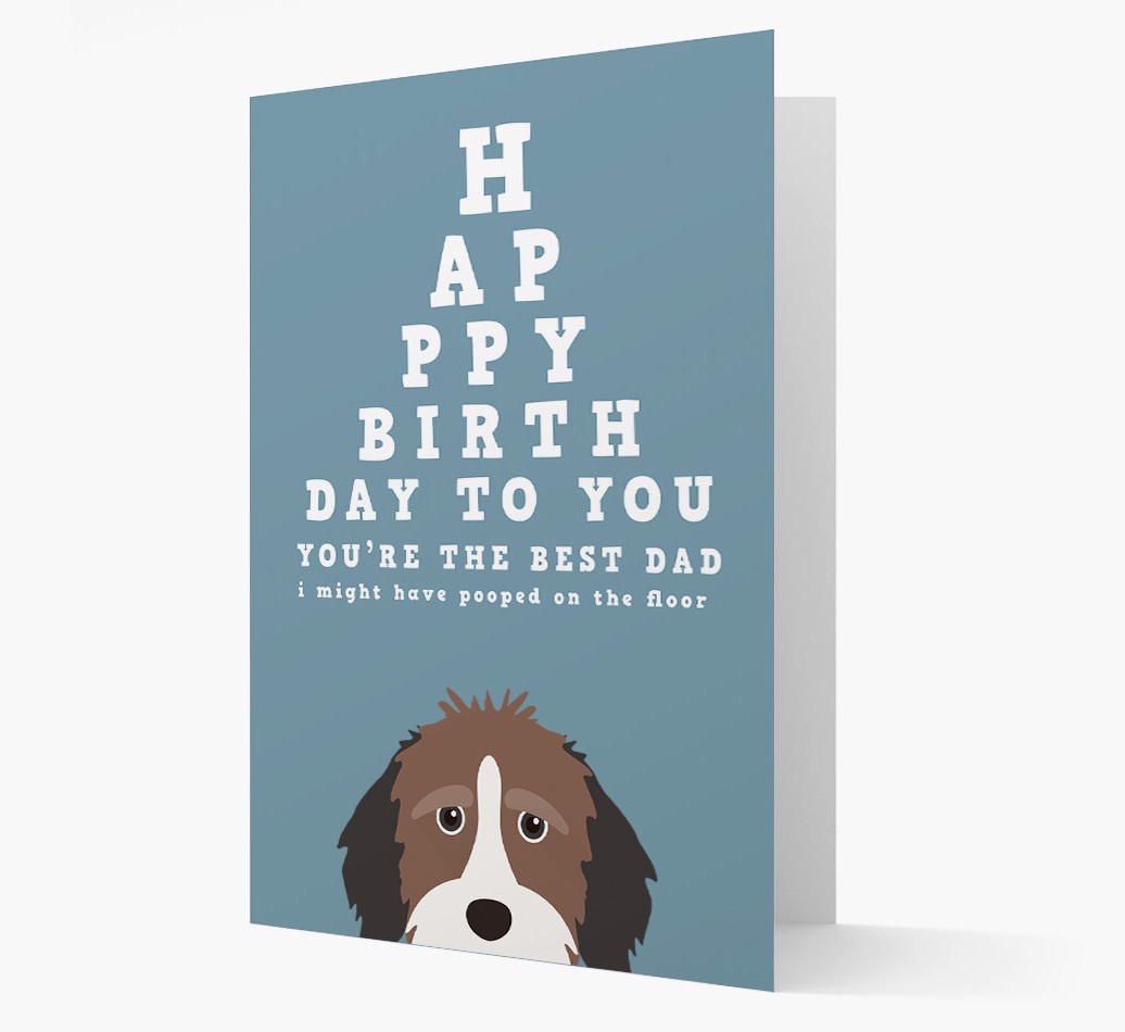 Happy Birthday Dad: Personalised {breedFullName} Card