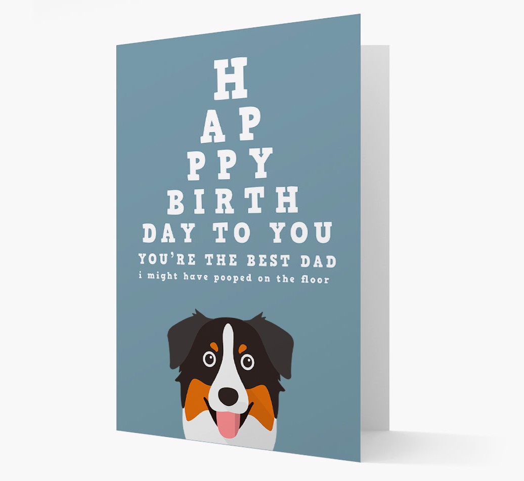 Happy Birthday Dad: Personalized {breedFullName} Card