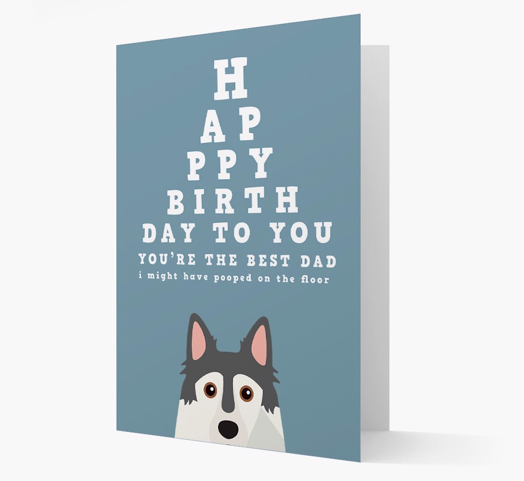 Happy Birthday Dad: Personalized {breedFullName} Card