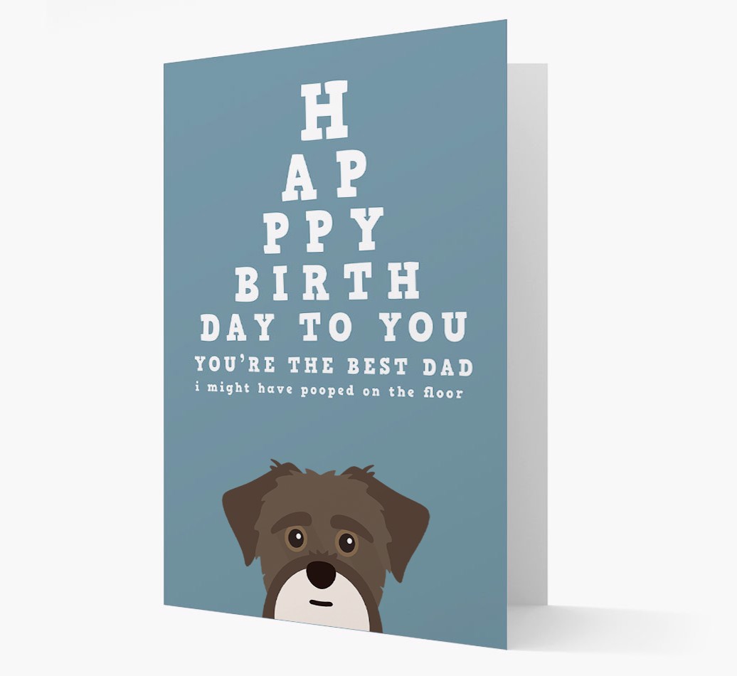 Happy Birthday Dad: Personalized {breedFullName} Card