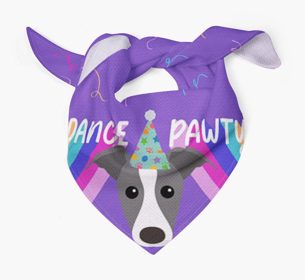 Dance Pawty: Personalized {breedFullName} Bandana