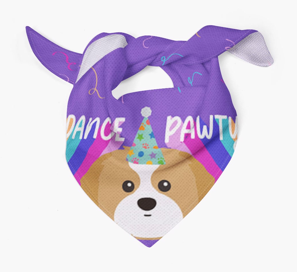 Dance Pawty: Personalized {breedFullName} Bandana