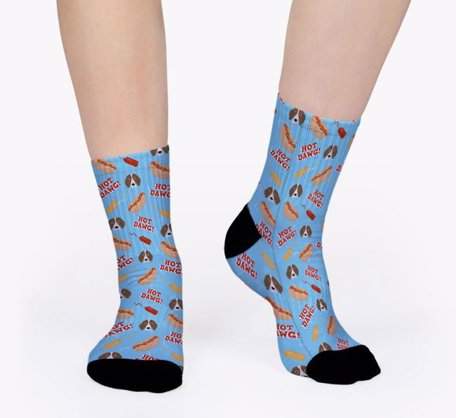 Hot Dawg: Personalized {breedFullName} Socks