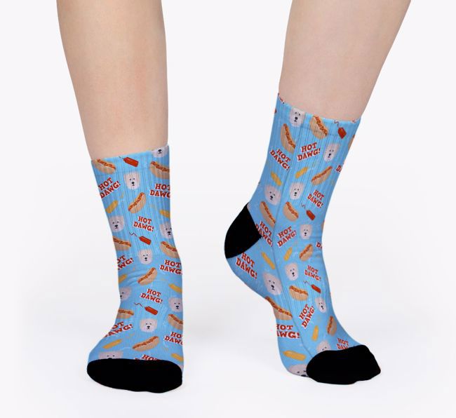 Hot Dawg: Personalised {breedFullName} Socks