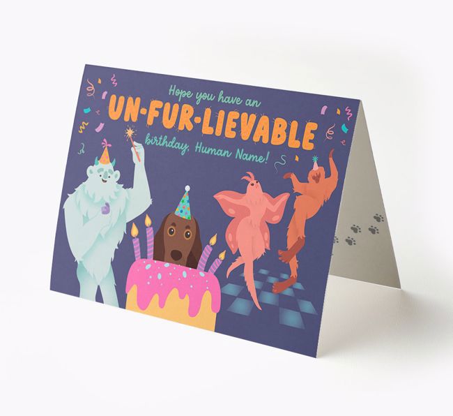  Un-fur-lievable Birthday: Personalized {breedFullName} Card