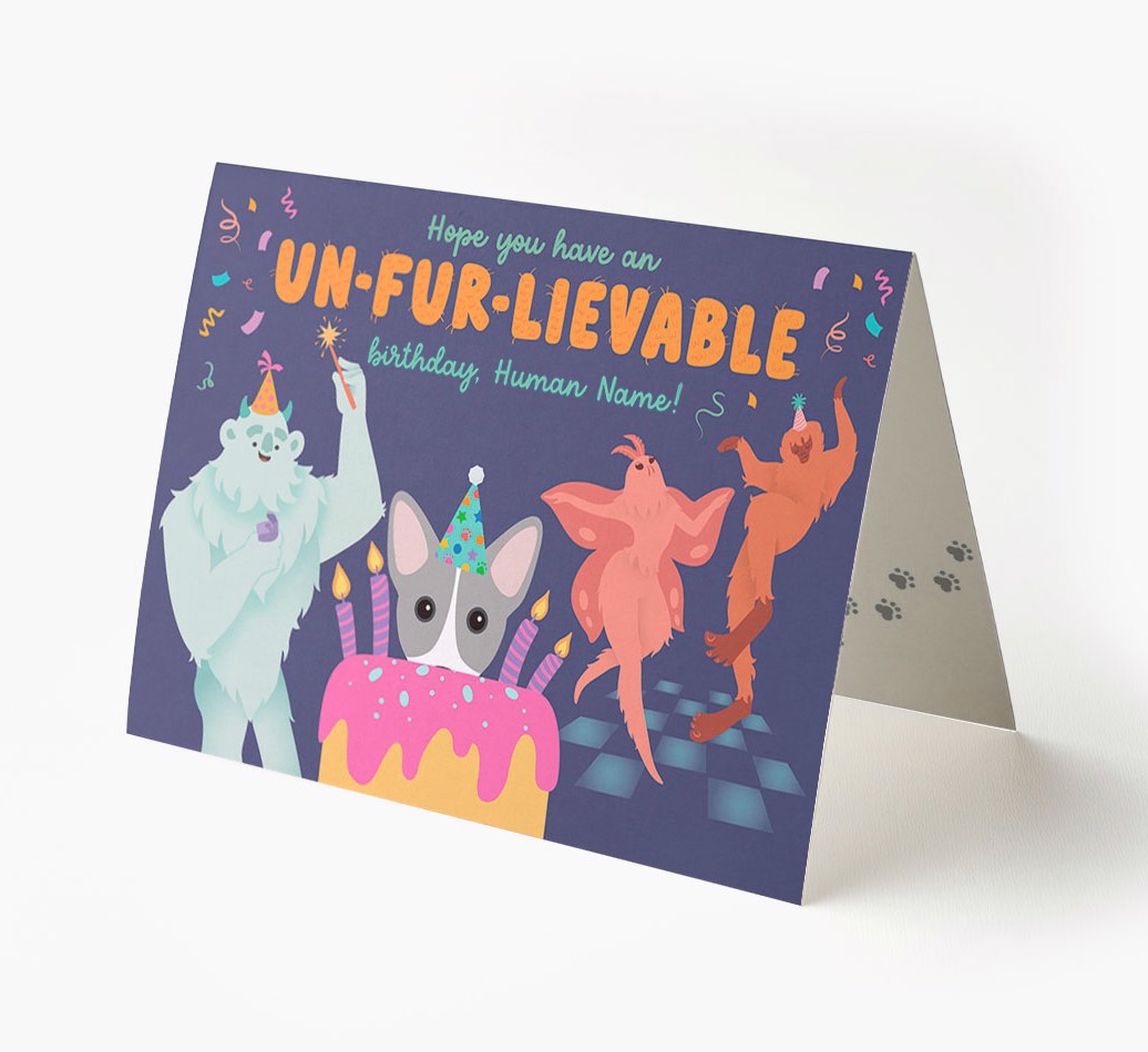 Un-fur-lievable Birthday: Personalized {breedFullName} Card