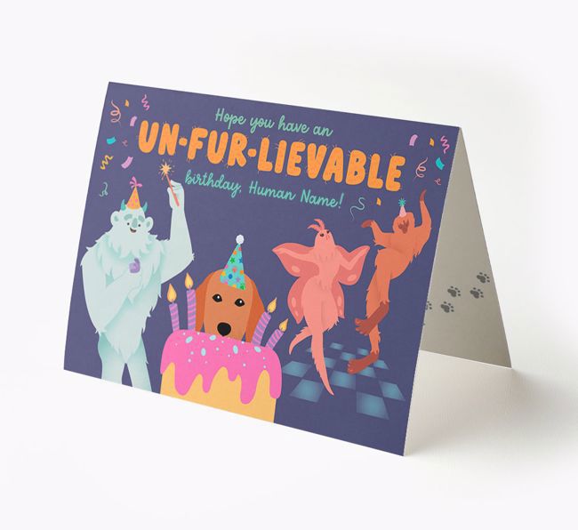  Un-fur-lievable Birthday: Personalized {breedFullName} Card