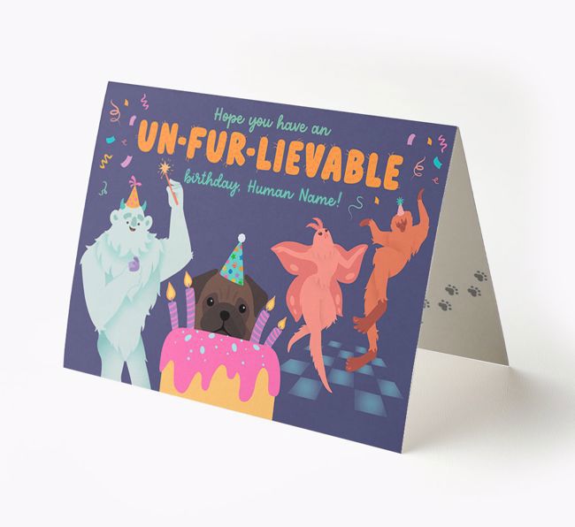  Un-fur-lievable Birthday: Personalized {breedFullName} Card