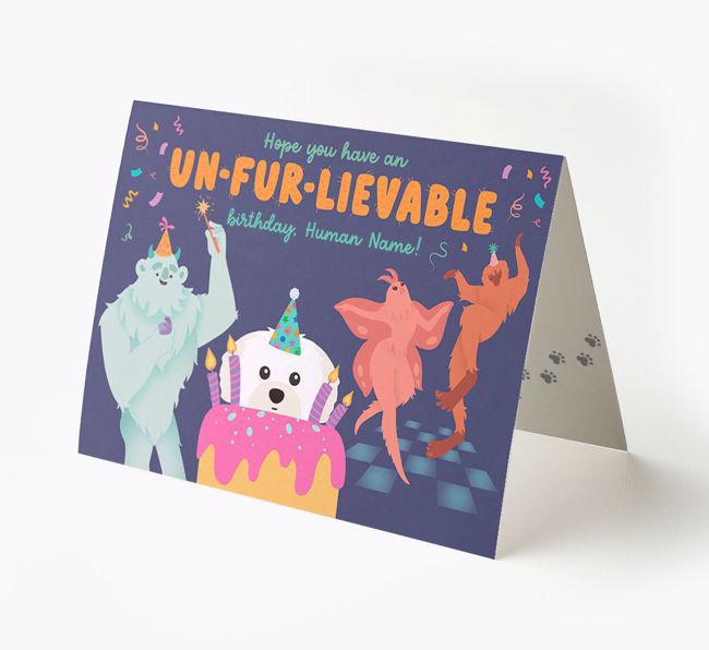  Un-fur-lievable Birthday: Personalized {breedFullName} Card