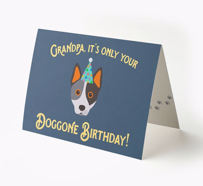 Grandpa's Doggone Birthday: Personalized {breedFullName} Card