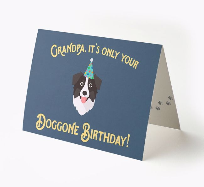 Grandpa's Doggone Birthday: Personalized {breedFullName} Card