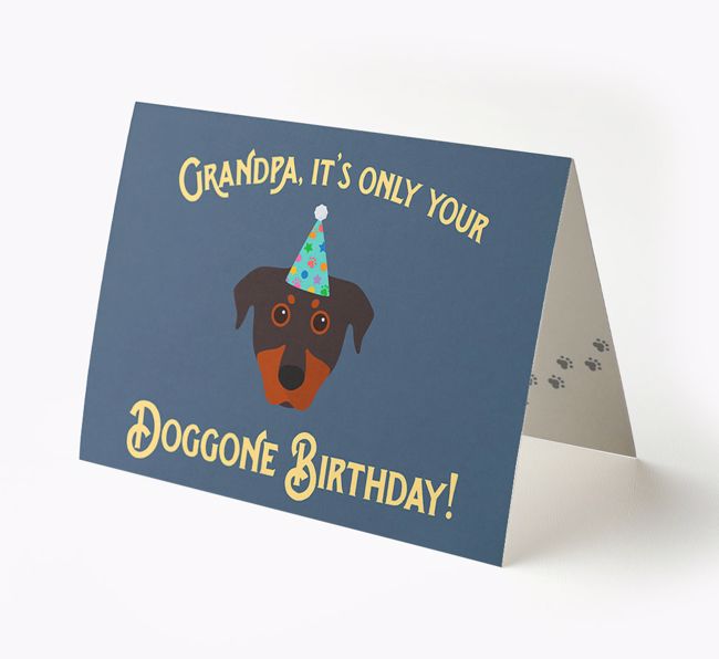 Grandpa's Doggone Birthday: Personalized {breedFullName} Card