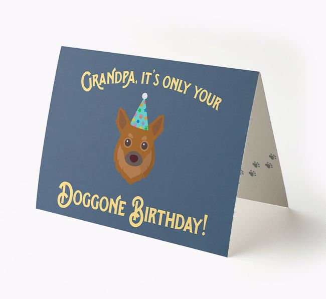 Grandpa's Doggone Birthday: Personalized {breedFullName} Card