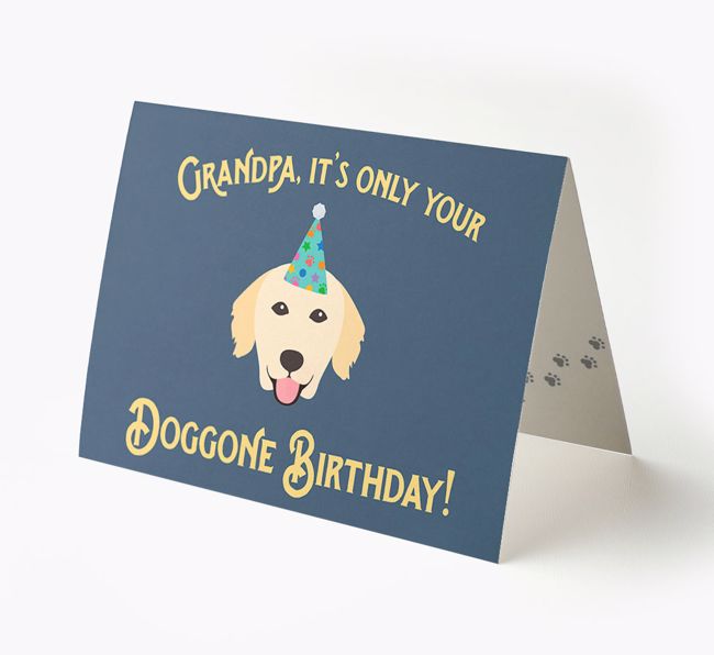 Grandpa's Doggone Birthday: Personalized {breedFullName} Card