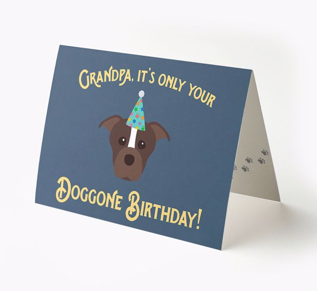 Grandpa's Doggone Birthday: Personalized {breedFullName} Card