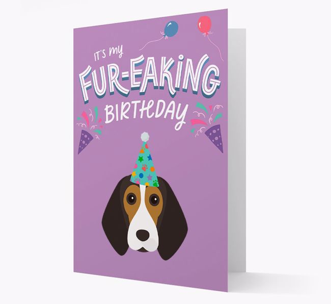 'It's My Fur-eaking Birthday': Personalized {breedFullName} Card