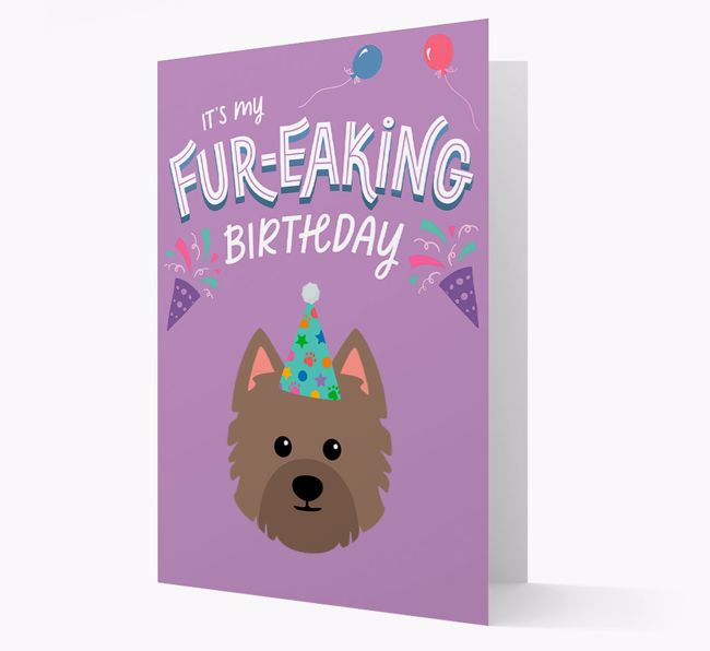 'It's My Fur-eaking Birthday': Personalized {breedFullName} Card