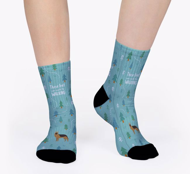 These Feet Were Made For Walking: Personalised {breedFullName} Socks