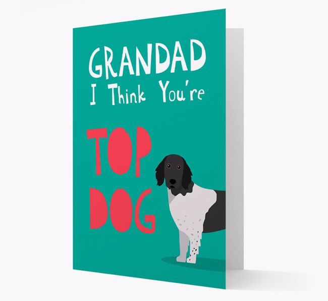 Grandad You're Top Dog: Personalised {breedFullName} Card