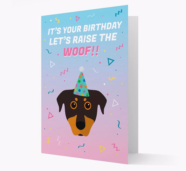 Raise The Woof: Personalised Card with {breedFullName} Icon