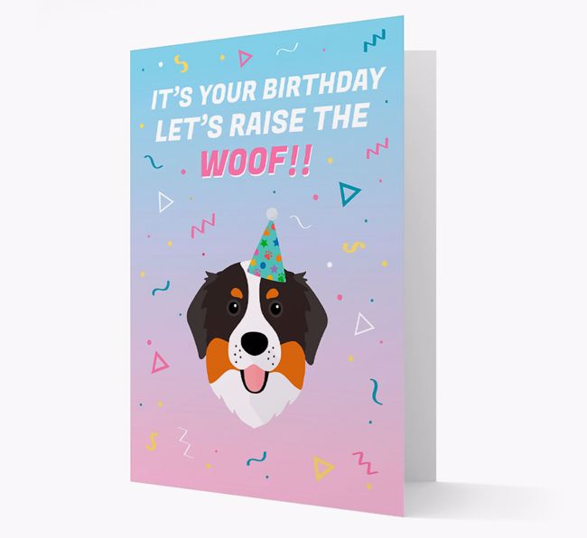 Raise The Woof: Personalized Card with {breedFullName} Icon