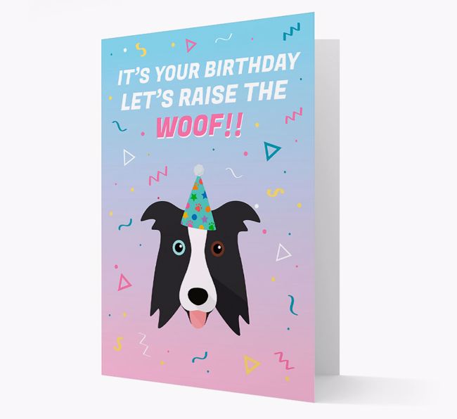 Raise The Woof: Personalised Card with {breedFullName} Icon