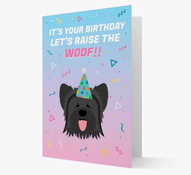 Raise The Woof: Personalised Card with {breedFullName} Icon