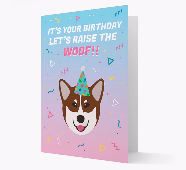 Raise The Woof: Personalized Card with {breedFullName} Icon