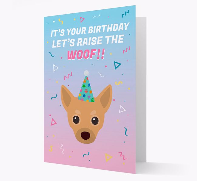 Raise The Woof: Personalised Card with {breedFullName} Icon