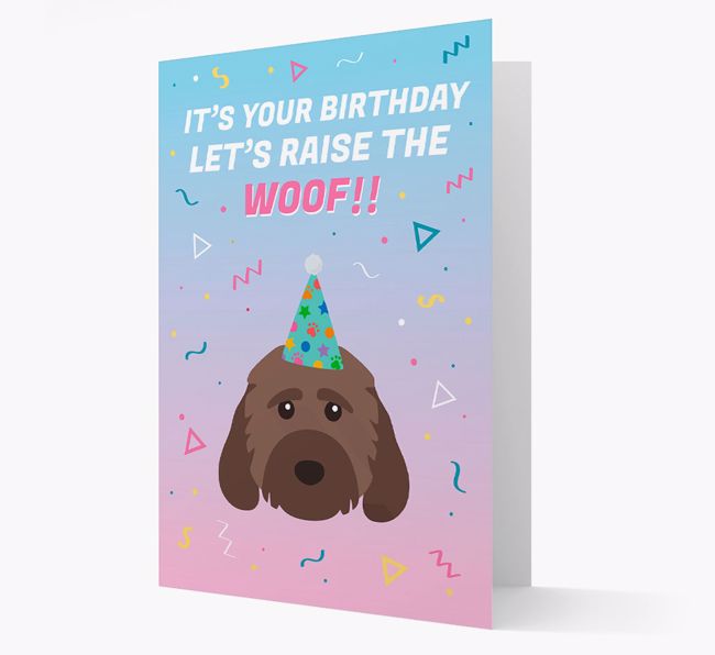 Raise The Woof: Personalised Card with {breedFullName} Icon