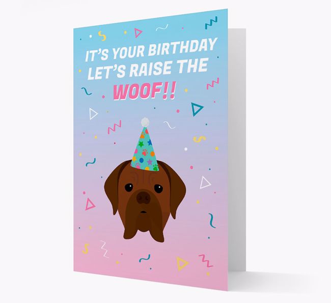 Raise The Woof: Personalised Card with {breedFullName} Icon