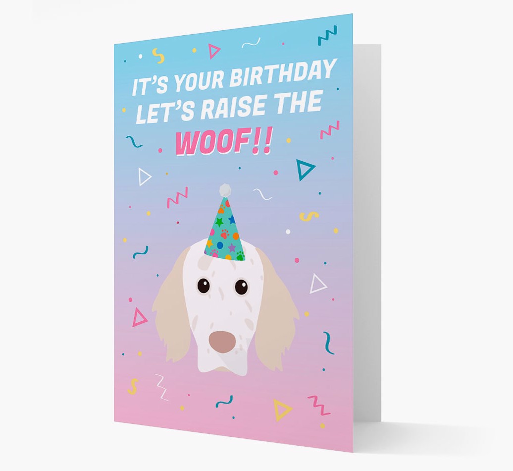 Raise The Woof: Personalised {breedFullName} Card
