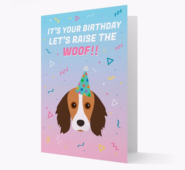 Raise The Woof: Personalised Card with {breedFullName} Icon