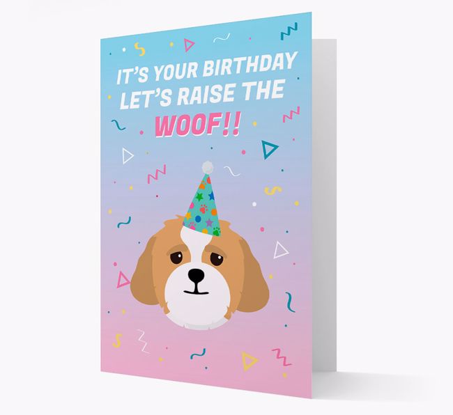 Raise The Woof: Personalised Card with {breedFullName} Icon